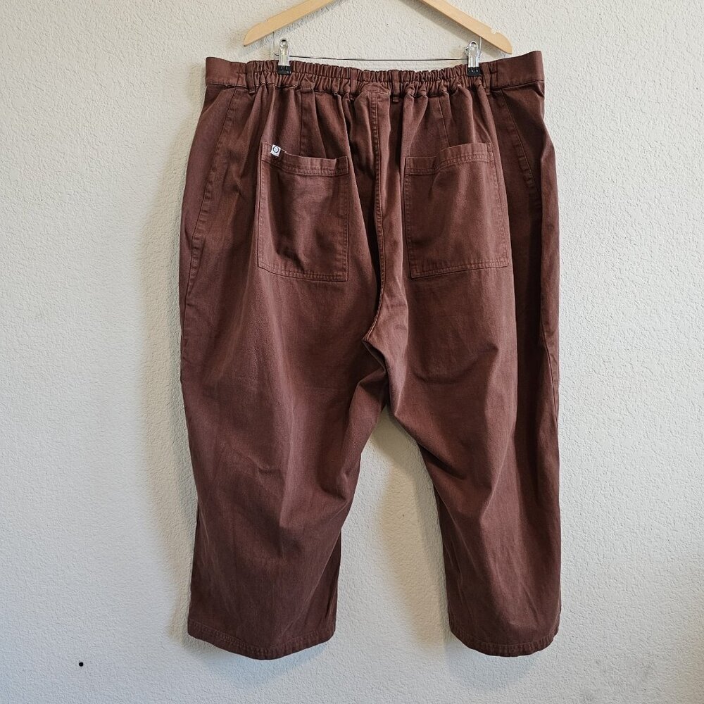 Big Bud Press Western Pants Burnt Terracotta Wide Leg Cotton Pintuck 5XL Petite - Picture 4 of 12